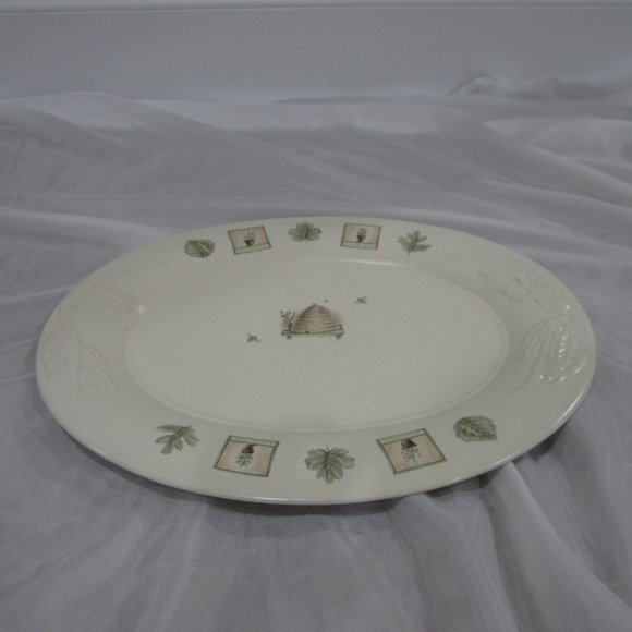 Pfaltzgraff Naturewood Large Oval Serving Platter Turkey - Picture 1 of 4
